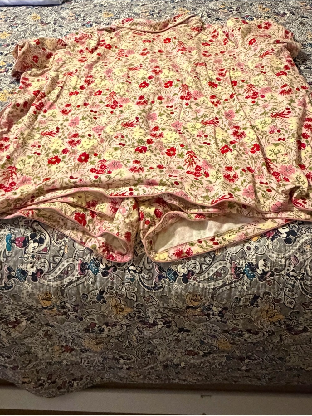 Floral Pink Cotton Pajama Set - Picture 3 of 6